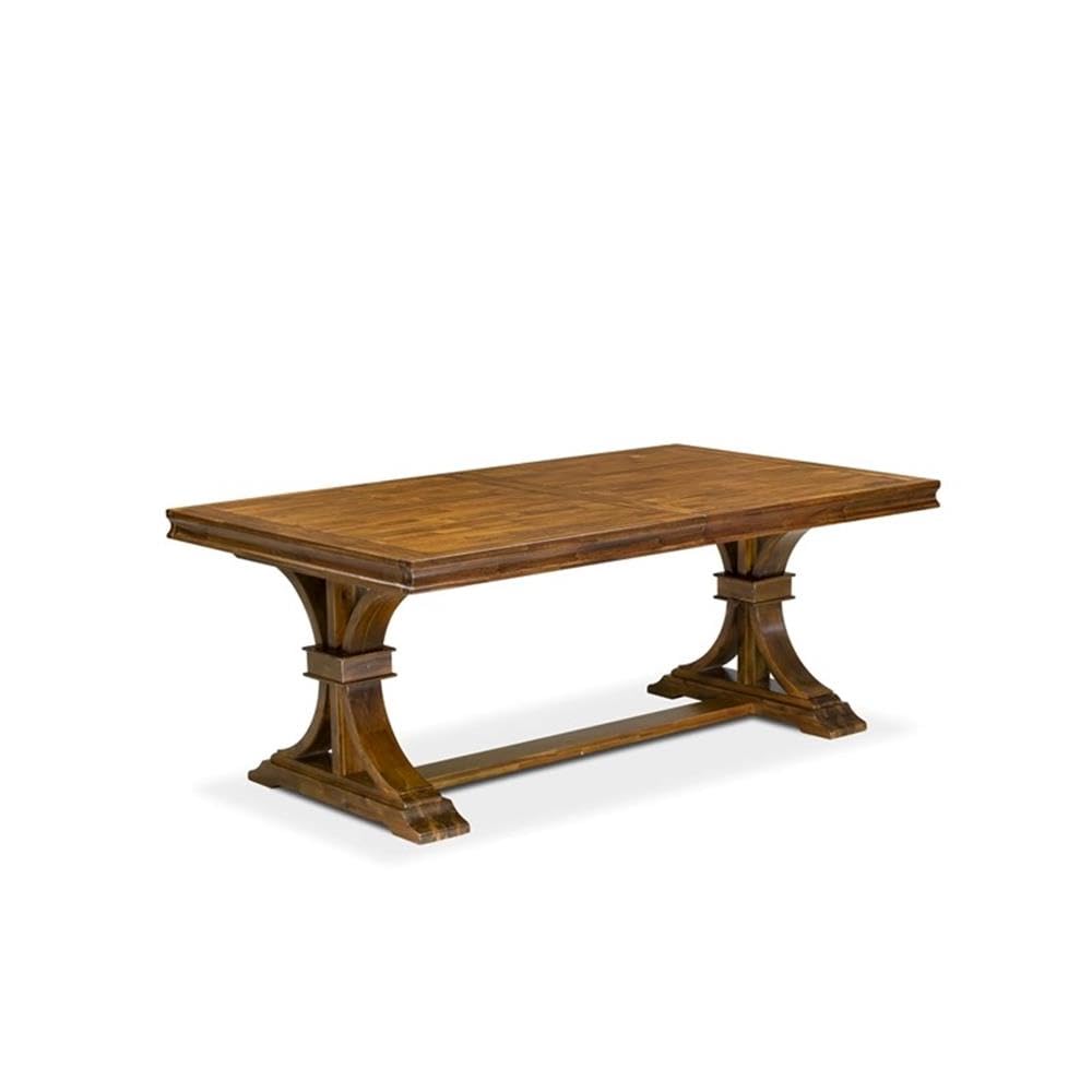 9-Piece Acacia Wood Dining Table Set with 8 Chairs G606