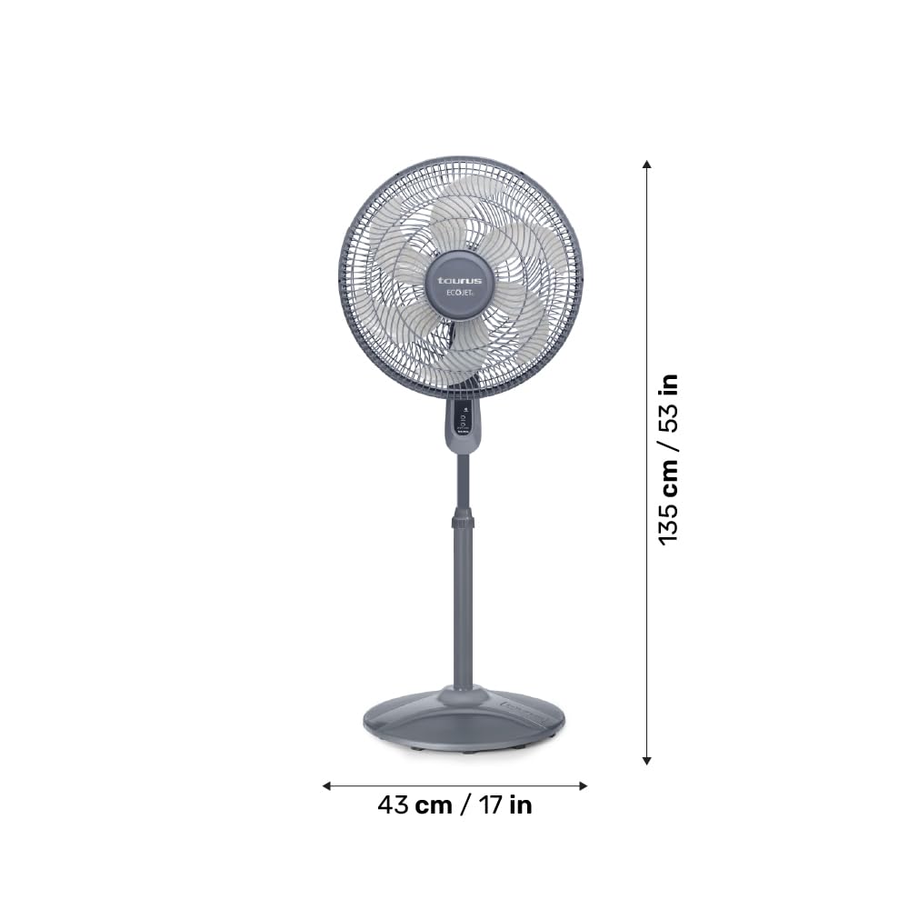 16” Pedestal Fan with Remote, Oscillating Standing Fan X6912