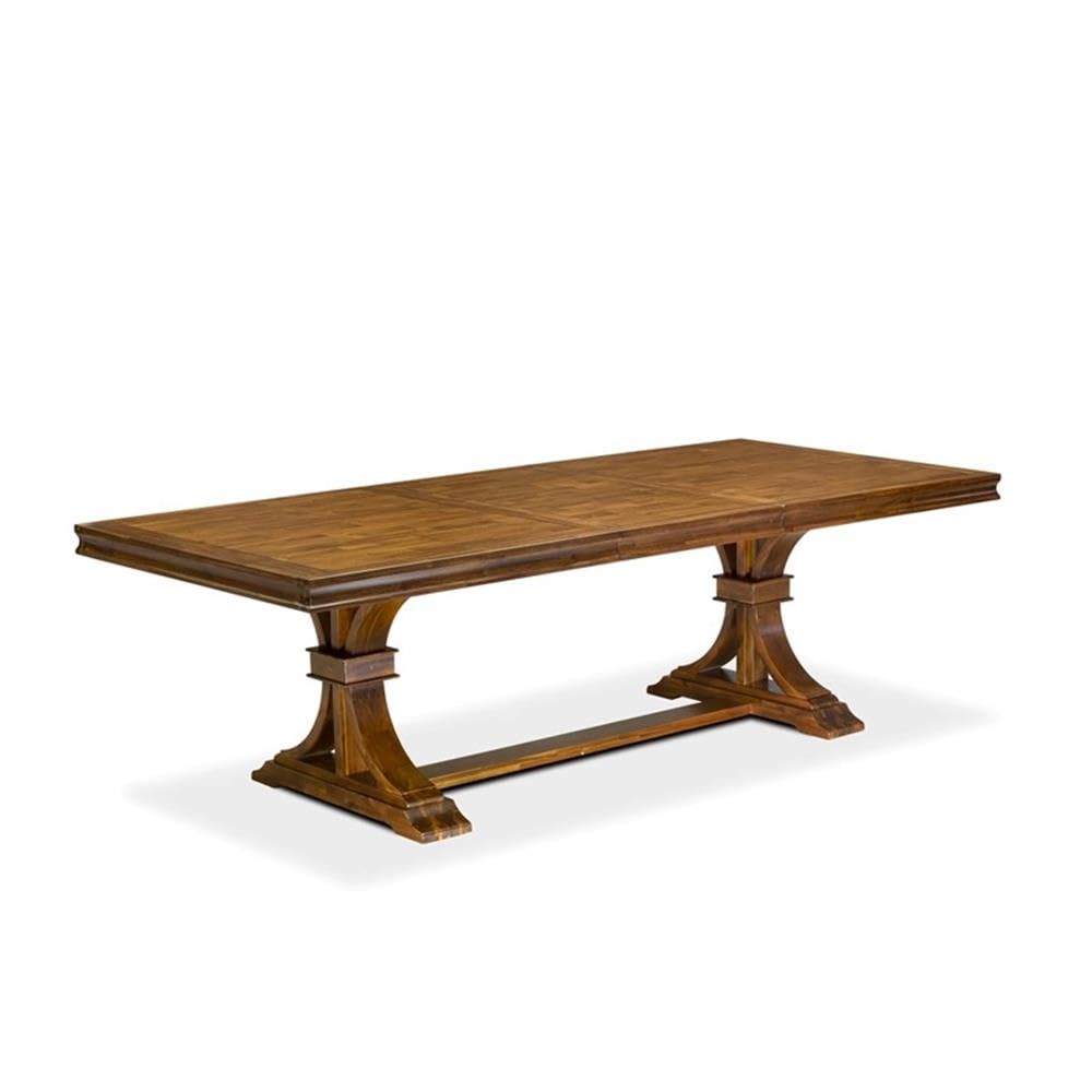 9-Piece Acacia Wood Dining Table Set with 8 Chairs G606