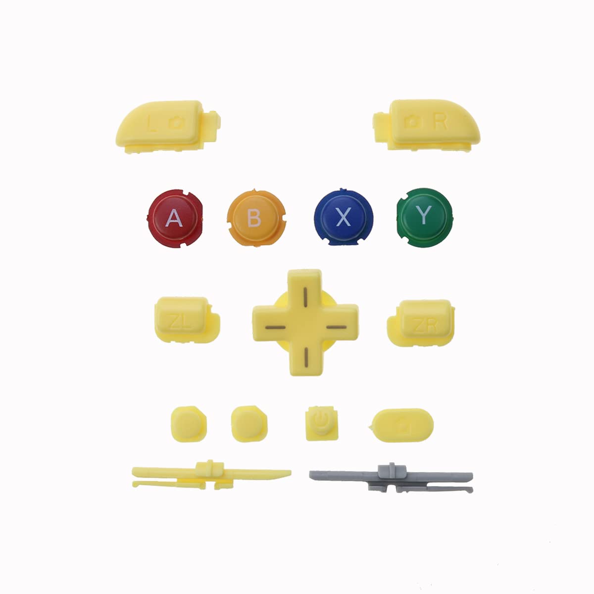 15 in 1 ABXY Button LR ZL ZR Home Buttons Replacement (Yellow) T3543