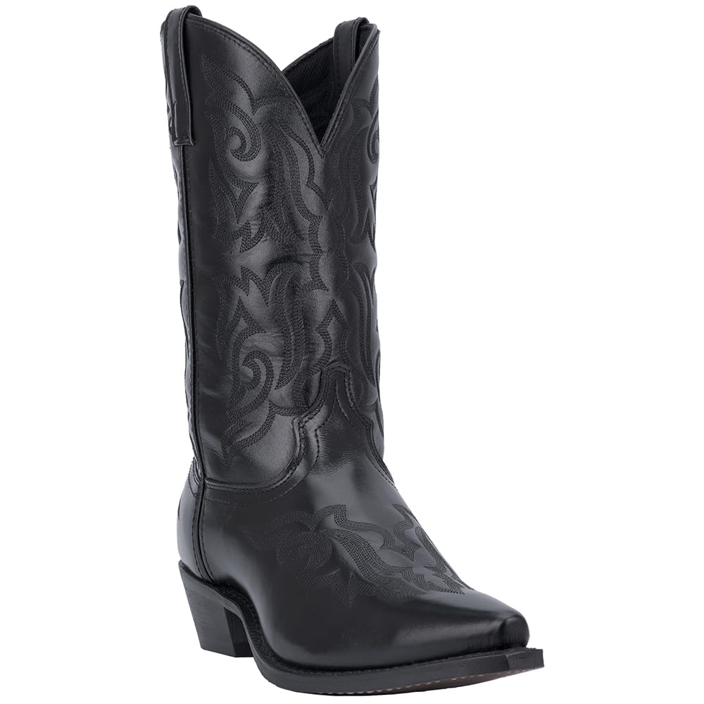 Black Mid Calf Pull On Boots G348372