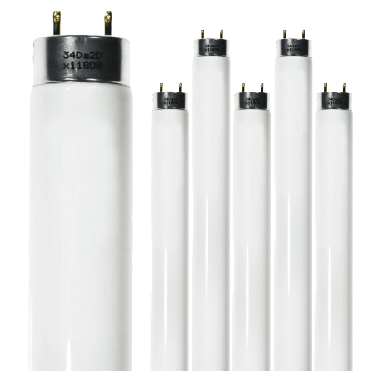 24 Inch T8 Fluorescent Tube Light Bulb 17W 4100K Cool White 2800 Lumen G13 Bi-Pin Base Pack of 6 I485781