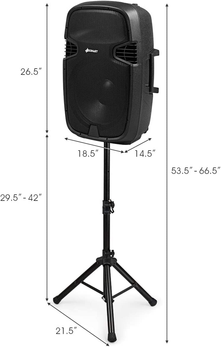 Portable 15" PA Speaker System Set K40302