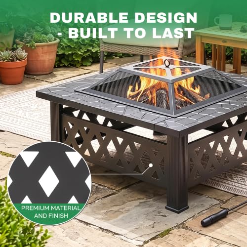 32 Inch Wood Burning Fire Pit Y396332