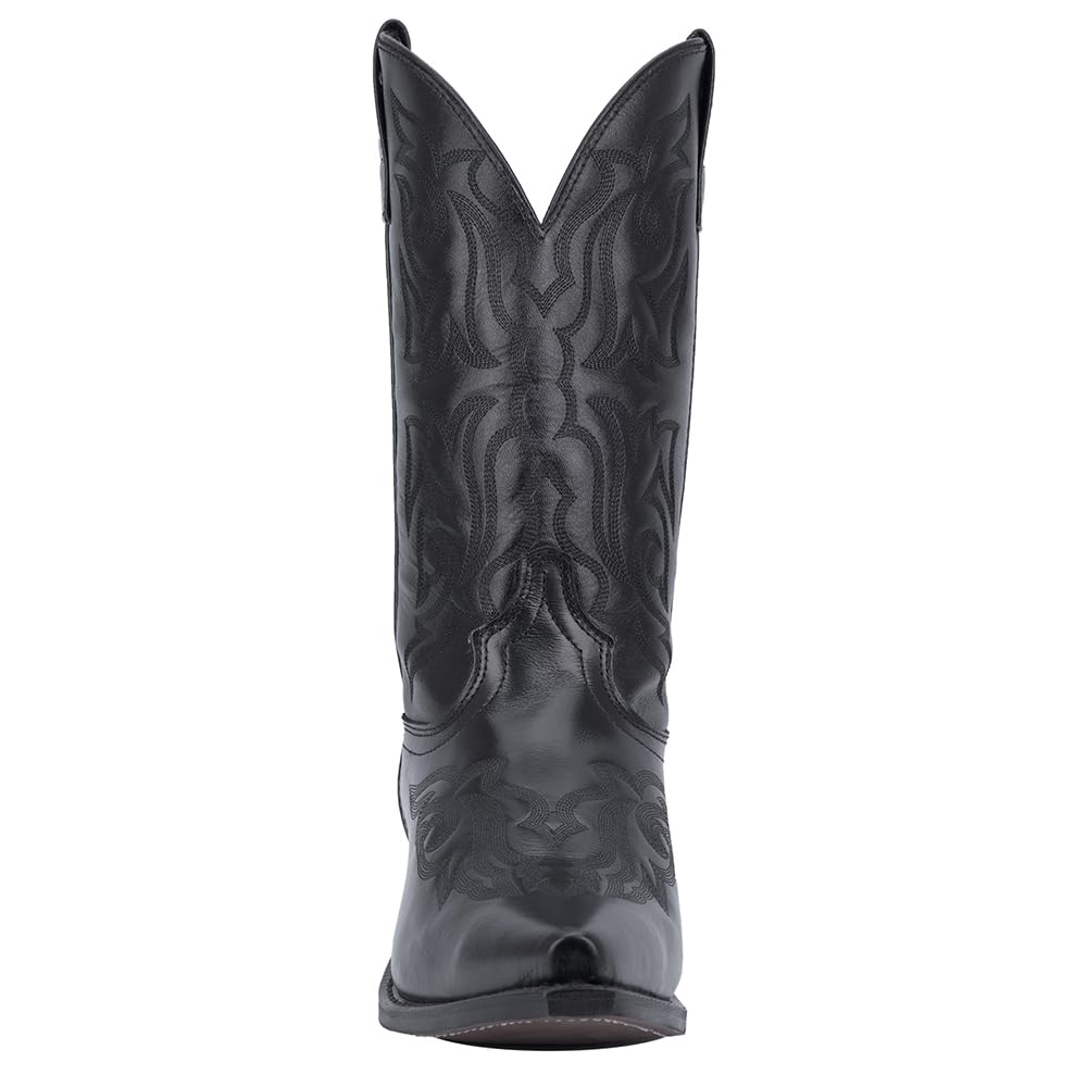 Black Mid Calf Pull On Boots G348372