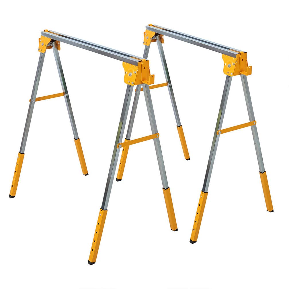 2 Pack Adjustable Steel Saw Horses Z2304