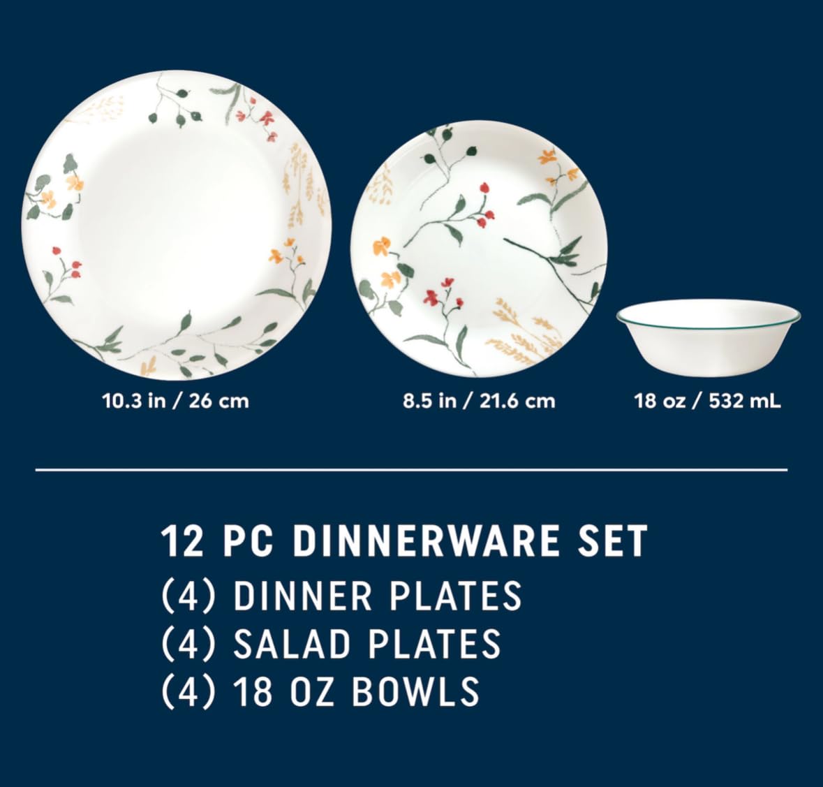 12-Piece Dinnerware Set T546