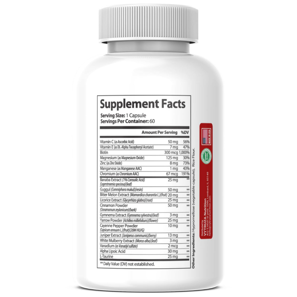 60 Capsules Blood Flow Support Supplement H80390