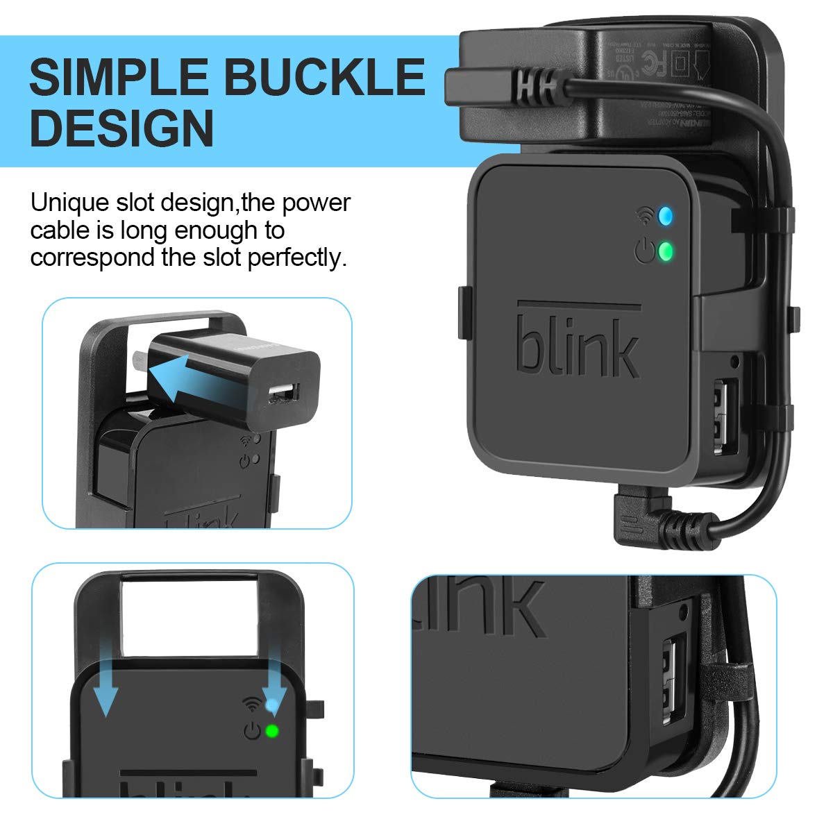 Wall Mount Bracket Holder for Camera (Black) Y79263