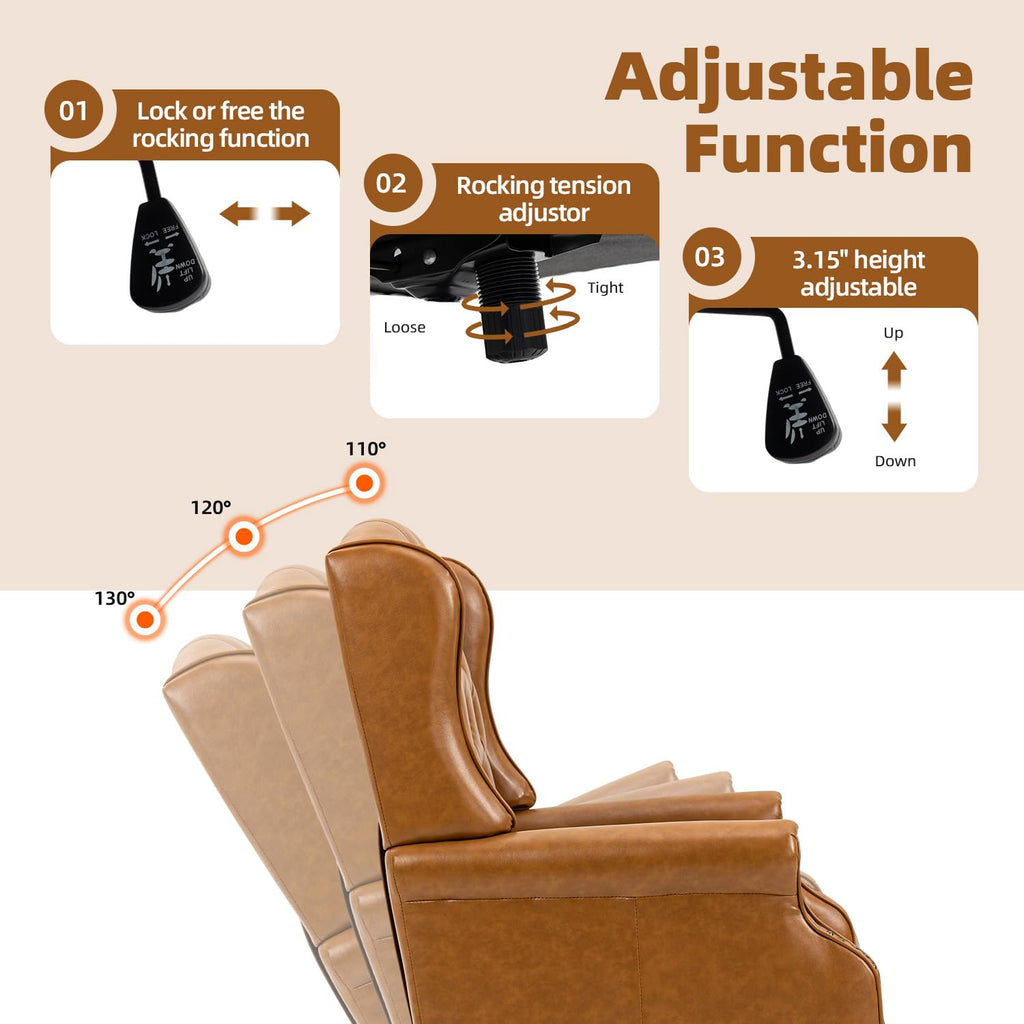 Brown Ergonomic Office Chair W7897