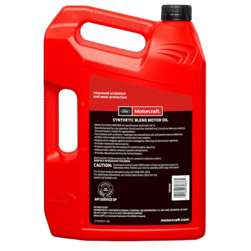 5W-20 Synthetic Blend Motor Oil 5 Quart T40446