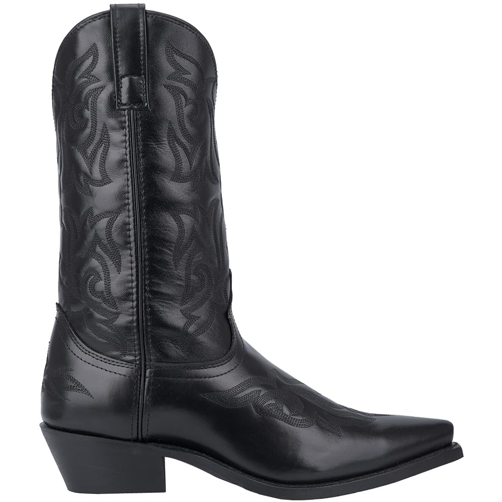 Black Mid Calf Pull On Boots G348372