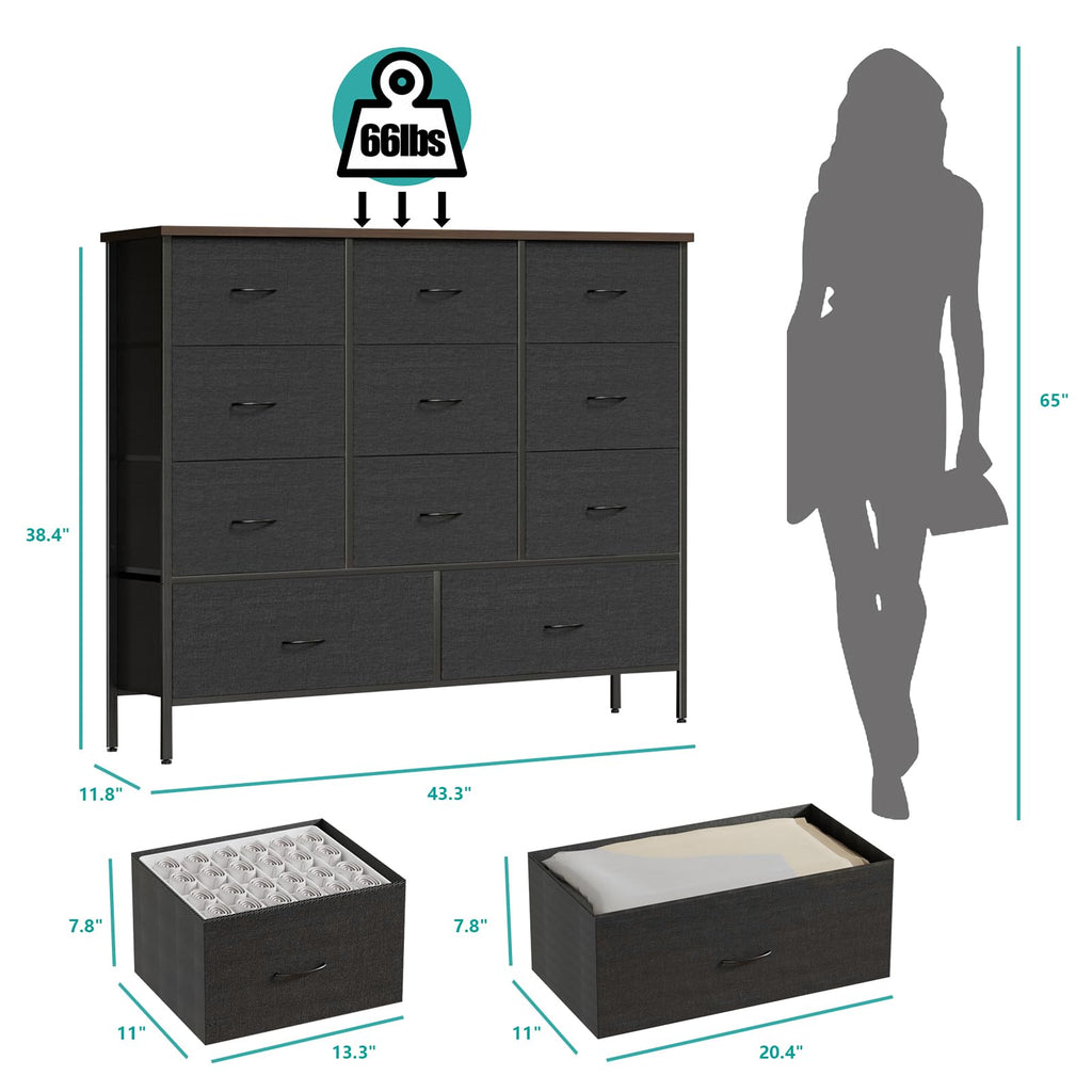 43.3" Wide 11 Drawer Dresser J24148
