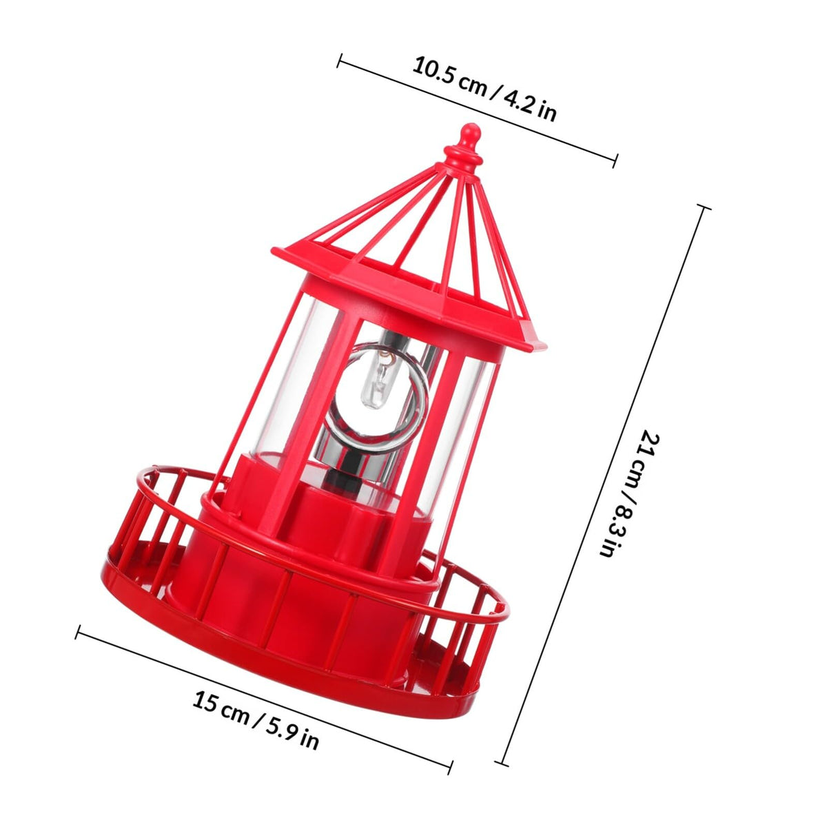 Solar Rotating Lighthouse Landscape Light K77313