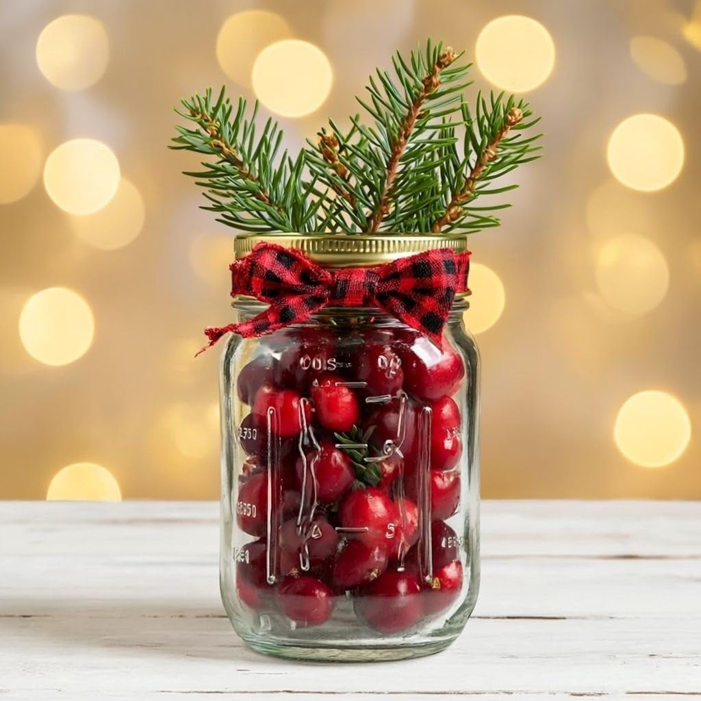 16 oz Regular Mouth Glass Canning Jars with Lids and Rings, 12-Pack K48991