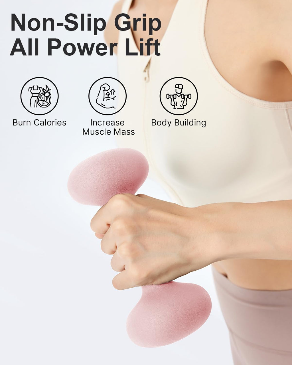 2-15 Pound Non-Slip Dumbbell Set of 2 X70788