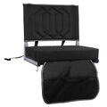 Padded Bleacher Chair Cushion with Backrest, 1 Pack, Black L925509