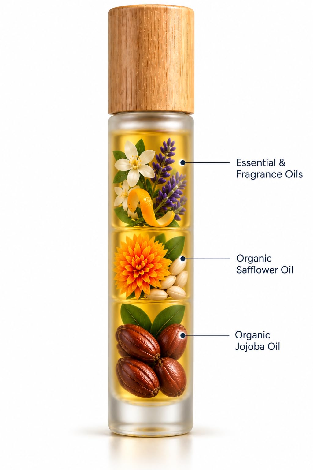 Perfume Roll On with Essential Oils, 10 ml K579685