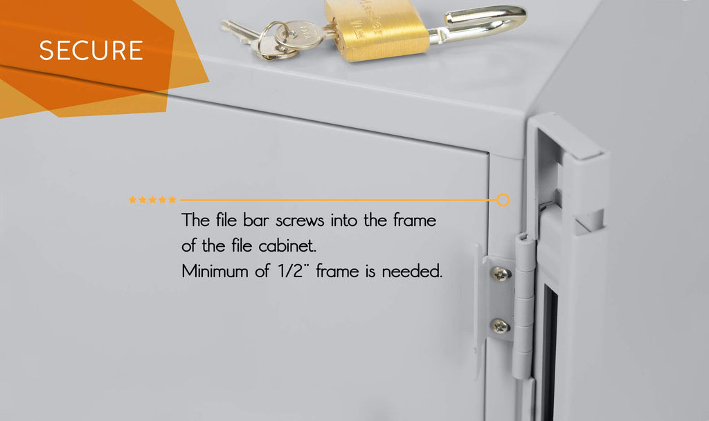 Locking Bar 2 Drawer File Cabinet E891