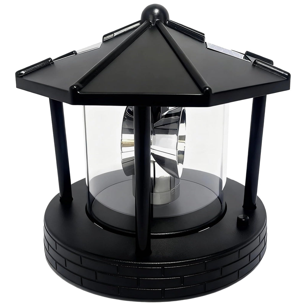Solar Lighthouse with Rotating Beacon, 5.7 x 5.7 x 6.9 in G241766