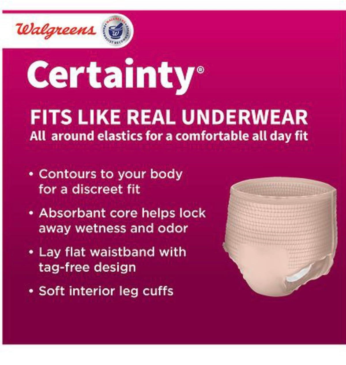 Women's Maximum Absorbency Underwear, XXL, 12 Count C4225
