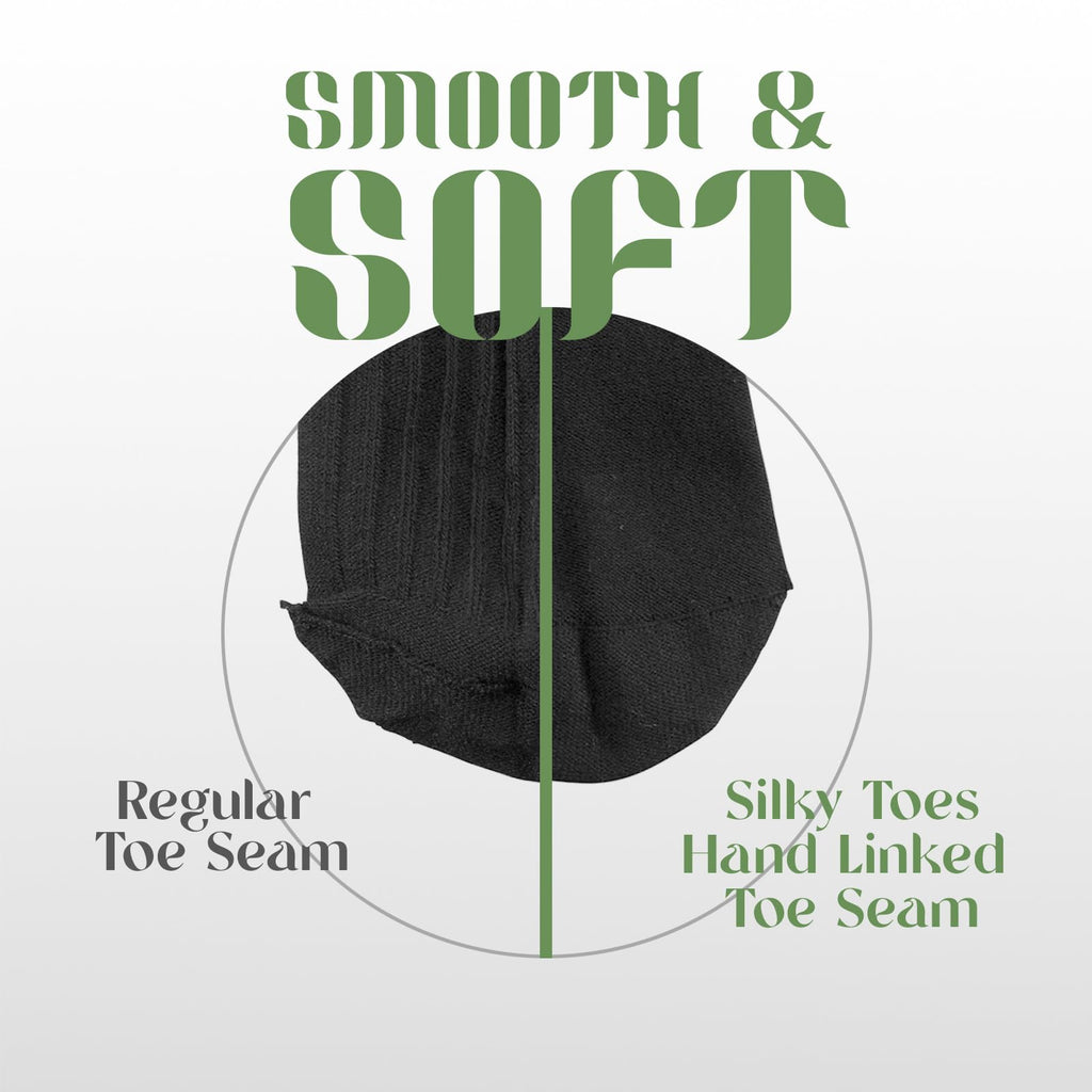Diabetic Seamless Soft Crew Socks Bamboo Viscose P342595