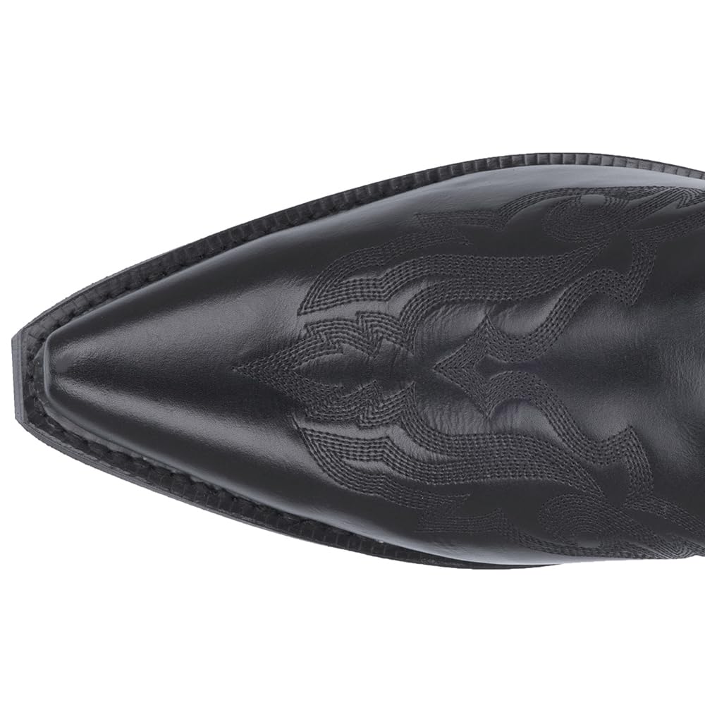 Black Mid Calf Pull On Boots G348372