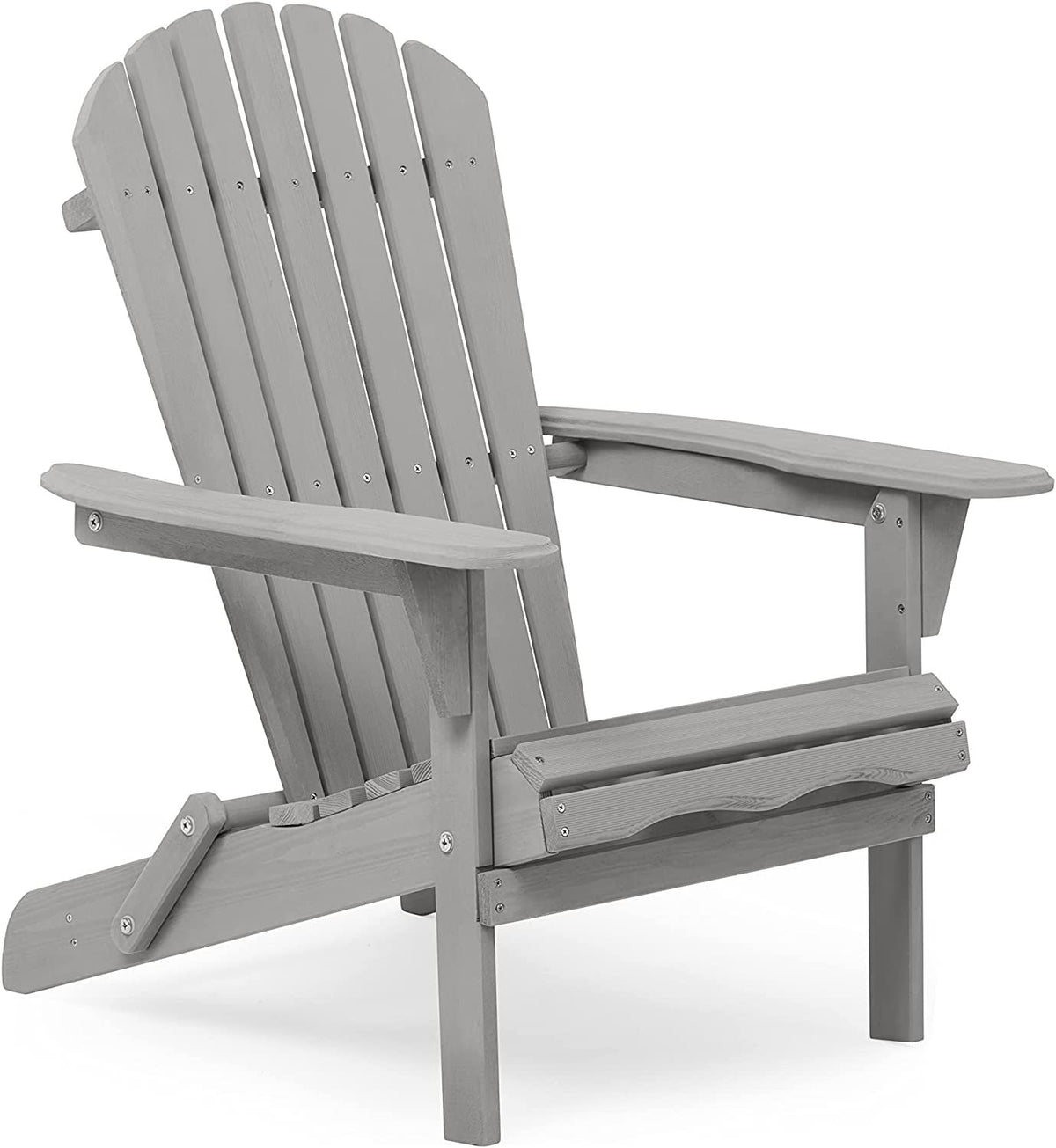 Wooden Folding Adirondack Chair Set of 2 Solid Cedar Q8420