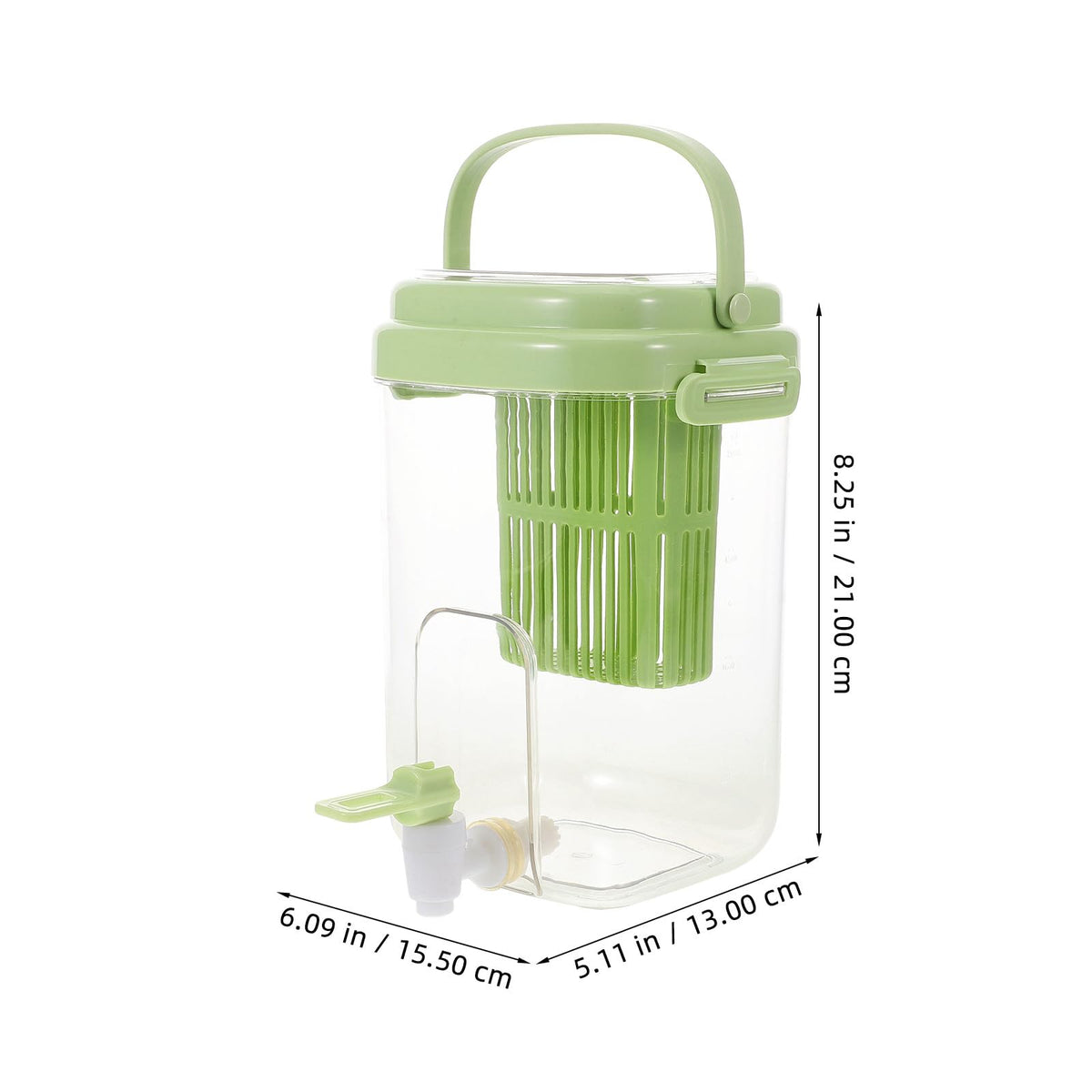 Green 2L Drink Dispenser with Faucet Q264