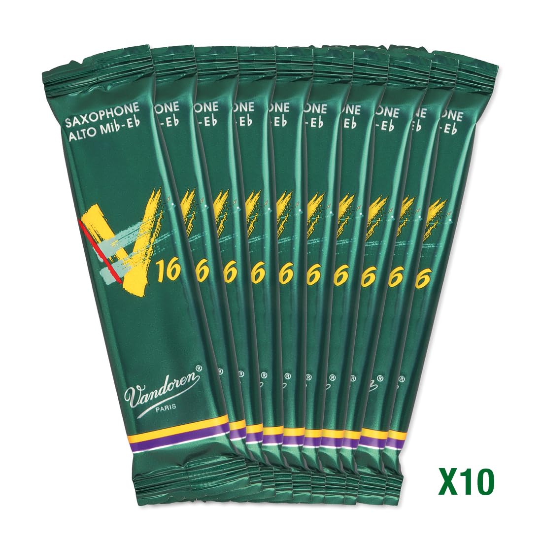 Alto Sax V16 Reeds Strength 2.5 Box of 10 H51363