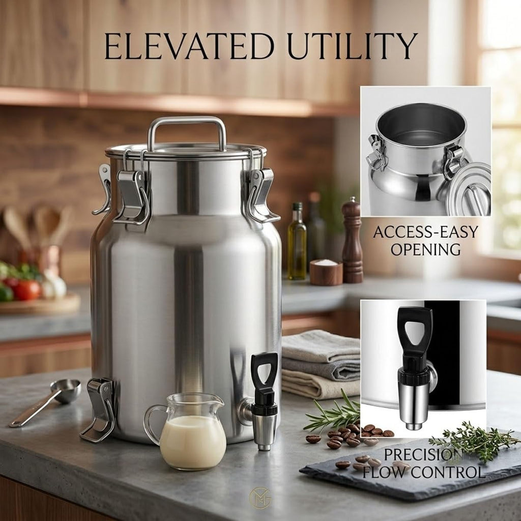 Food Grade Stainless Steel Milk Can with Sealed Lid B623035