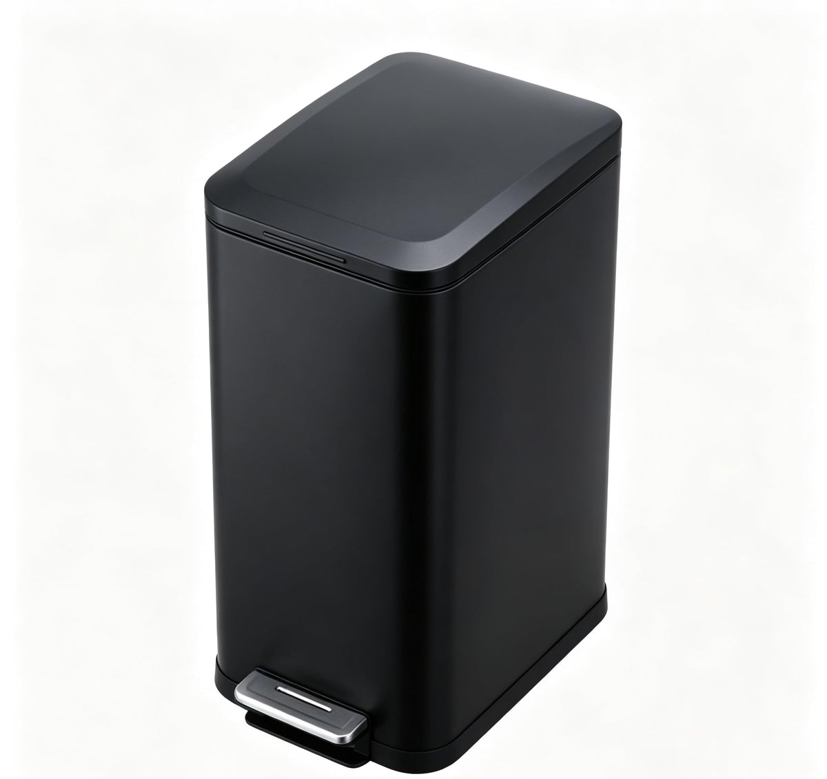50L Slim Stainless Steel Trash Can with Lid H7449