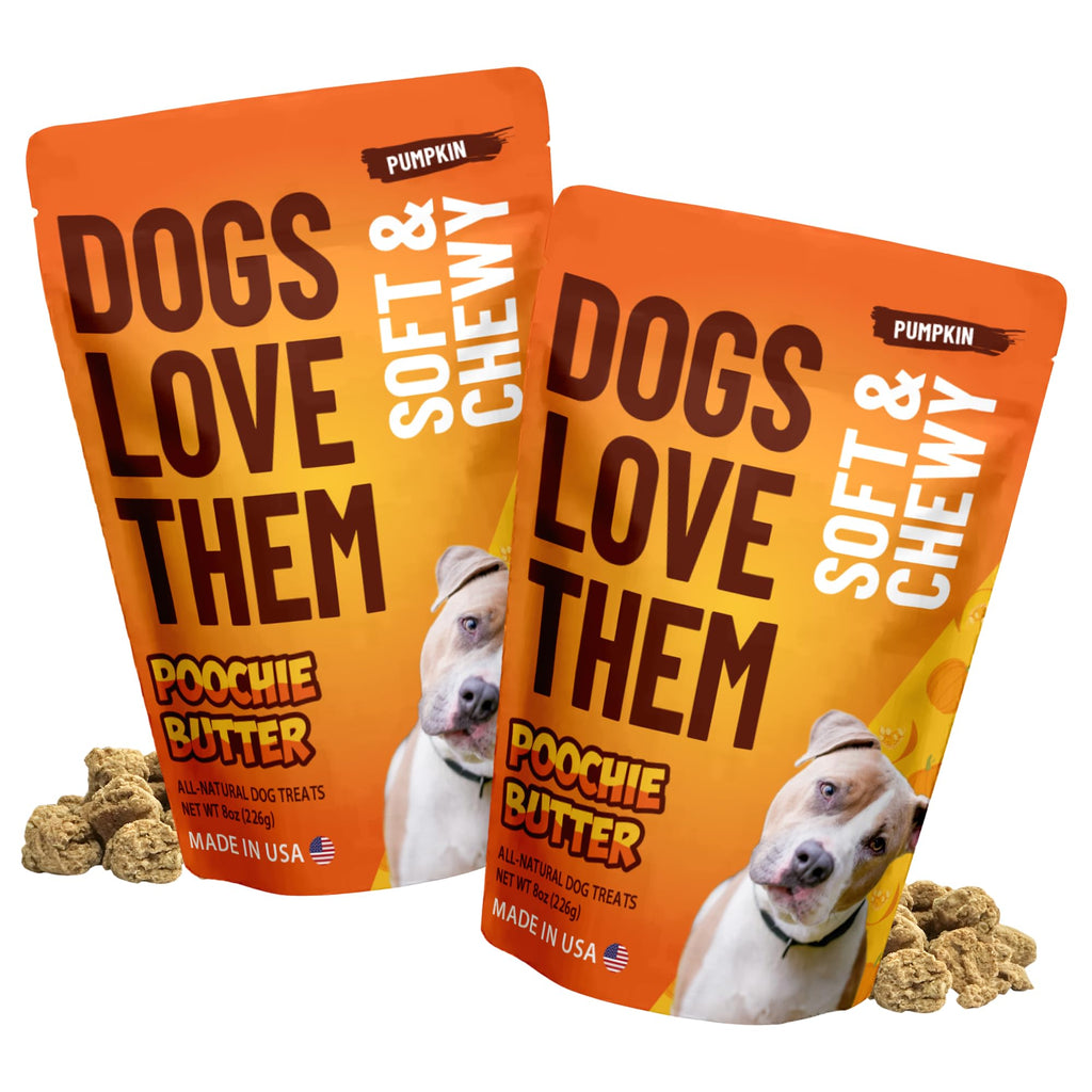 Soft & Chewy Pumpkin Dog Treats 8oz 2 Pack V51399