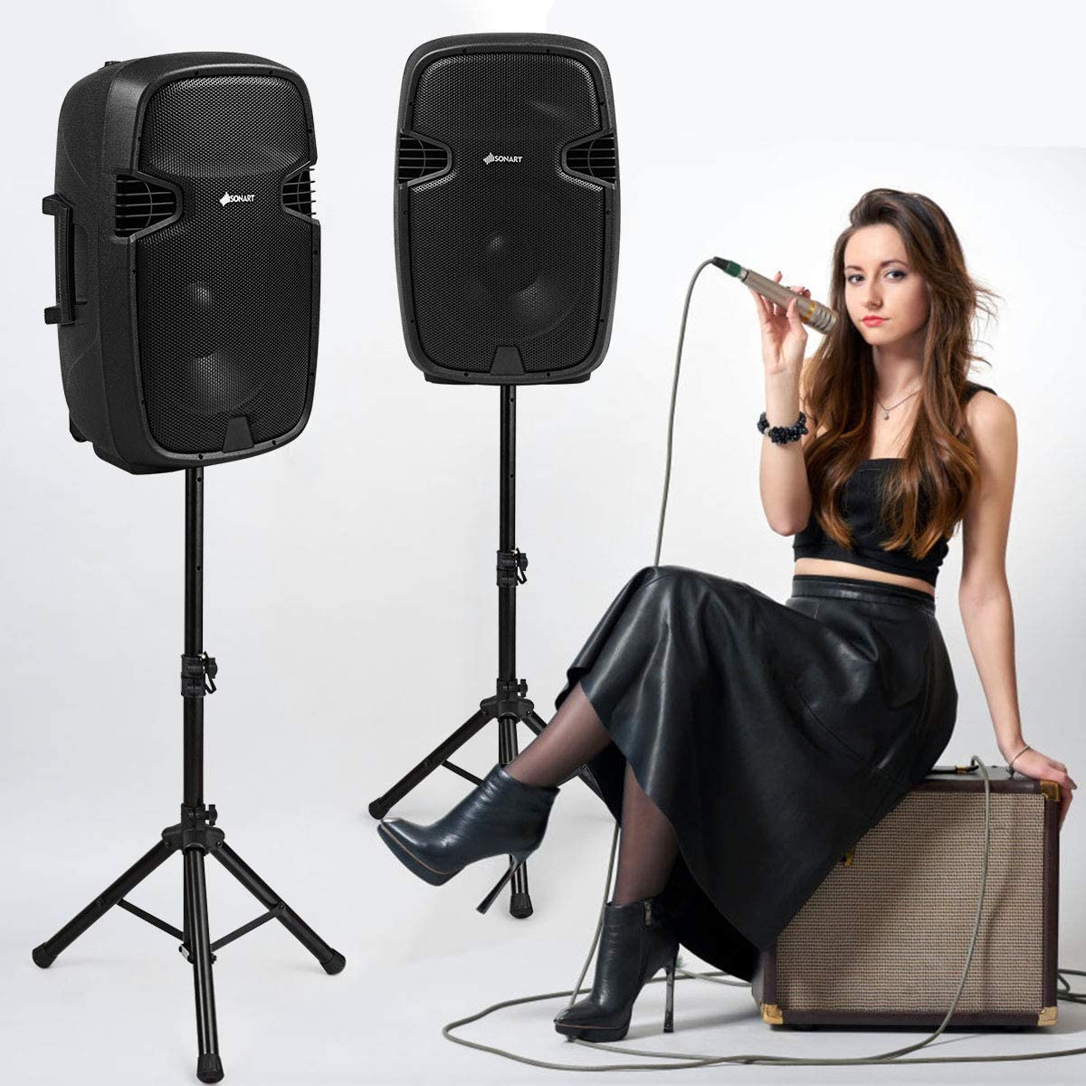 Portable 15" PA Speaker System Set K40302