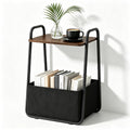 Small Storage Side Table with Metal Frame O82460