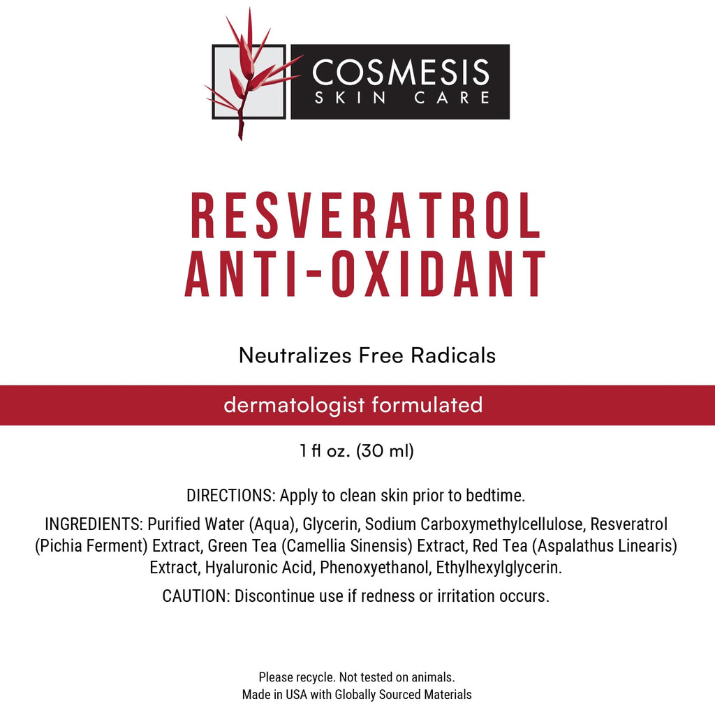 Resveratrol Antioxidant Serum with Tea Polyphenols, 1 fl oz V6185