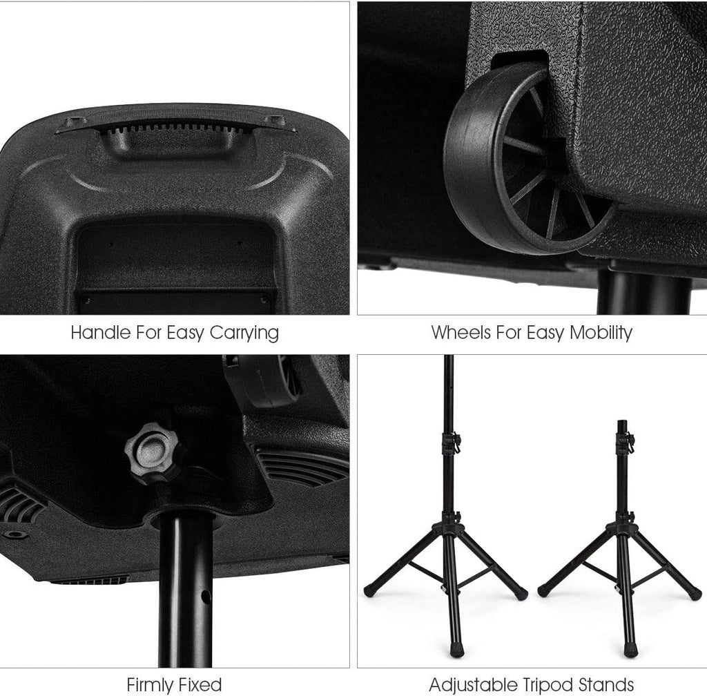 Portable 15" PA Speaker System Set K40302