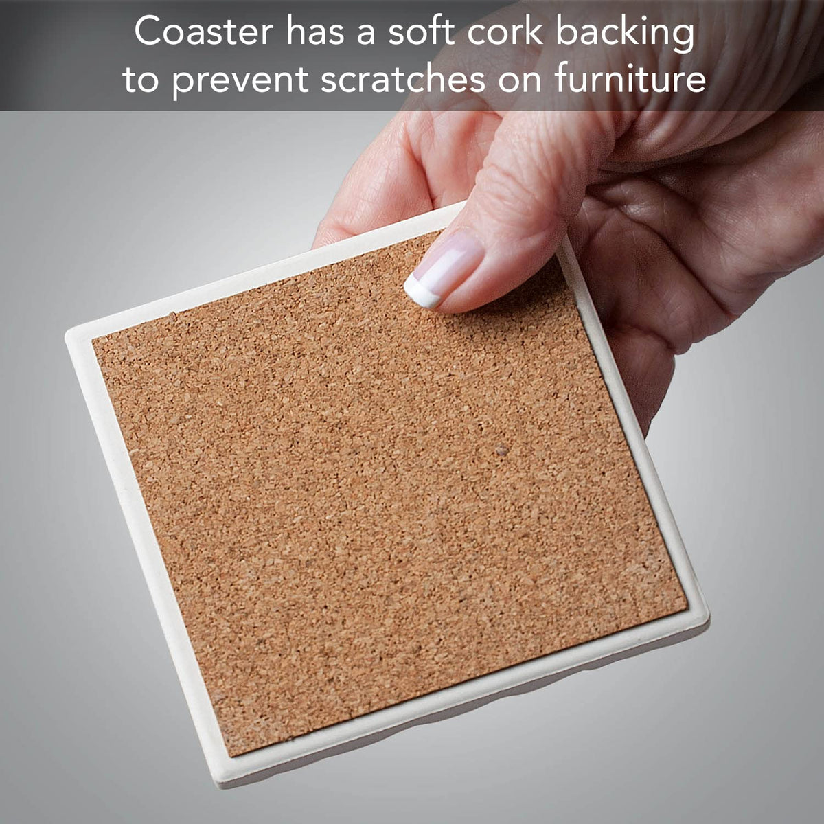 Absorbent Stone Coasters, Set of 4 J241