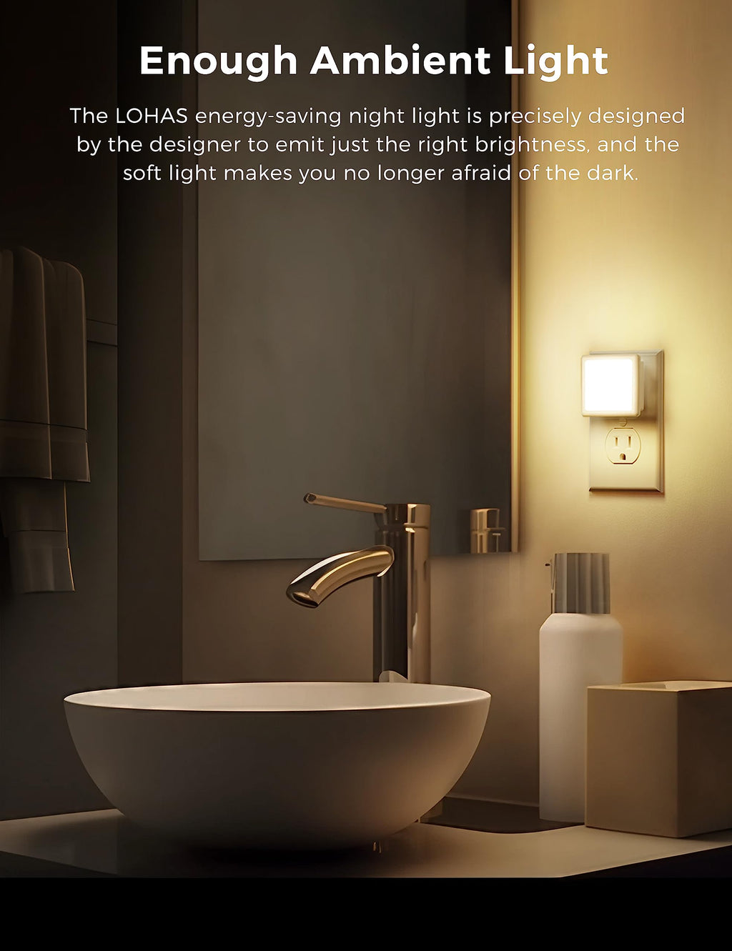0.3W Plug in Night Lights 2-Pack K61380