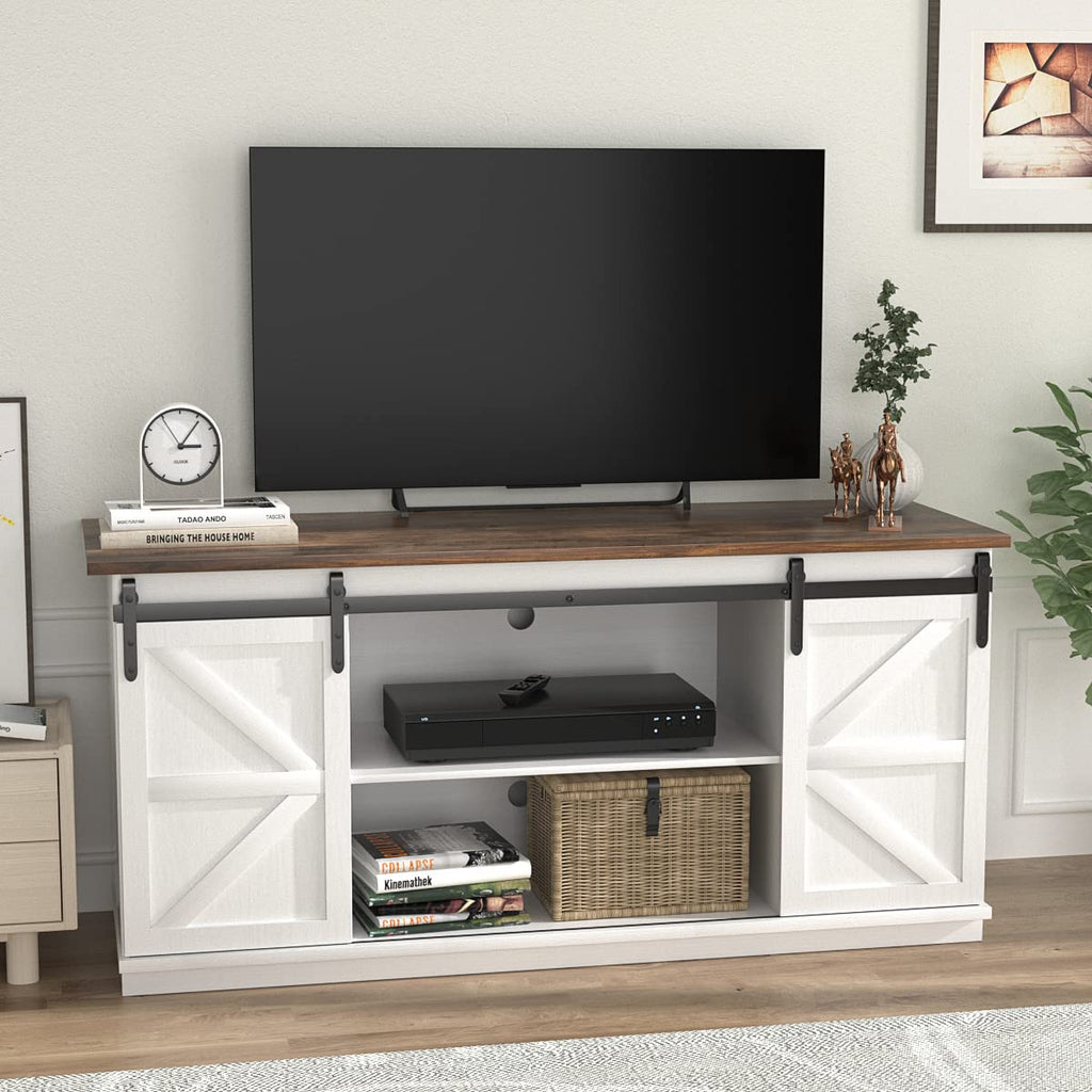 Bright White TV Stand for 65 Inch TV B892