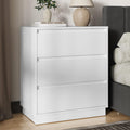 White 3 Drawer Nightstand K83609