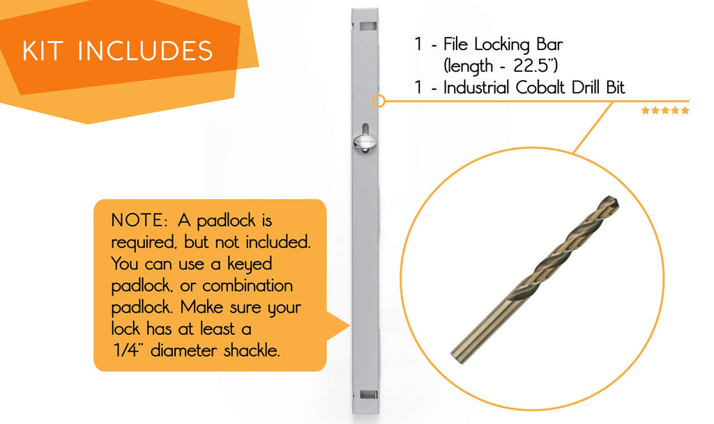 Locking Bar 2 Drawer File Cabinet E891