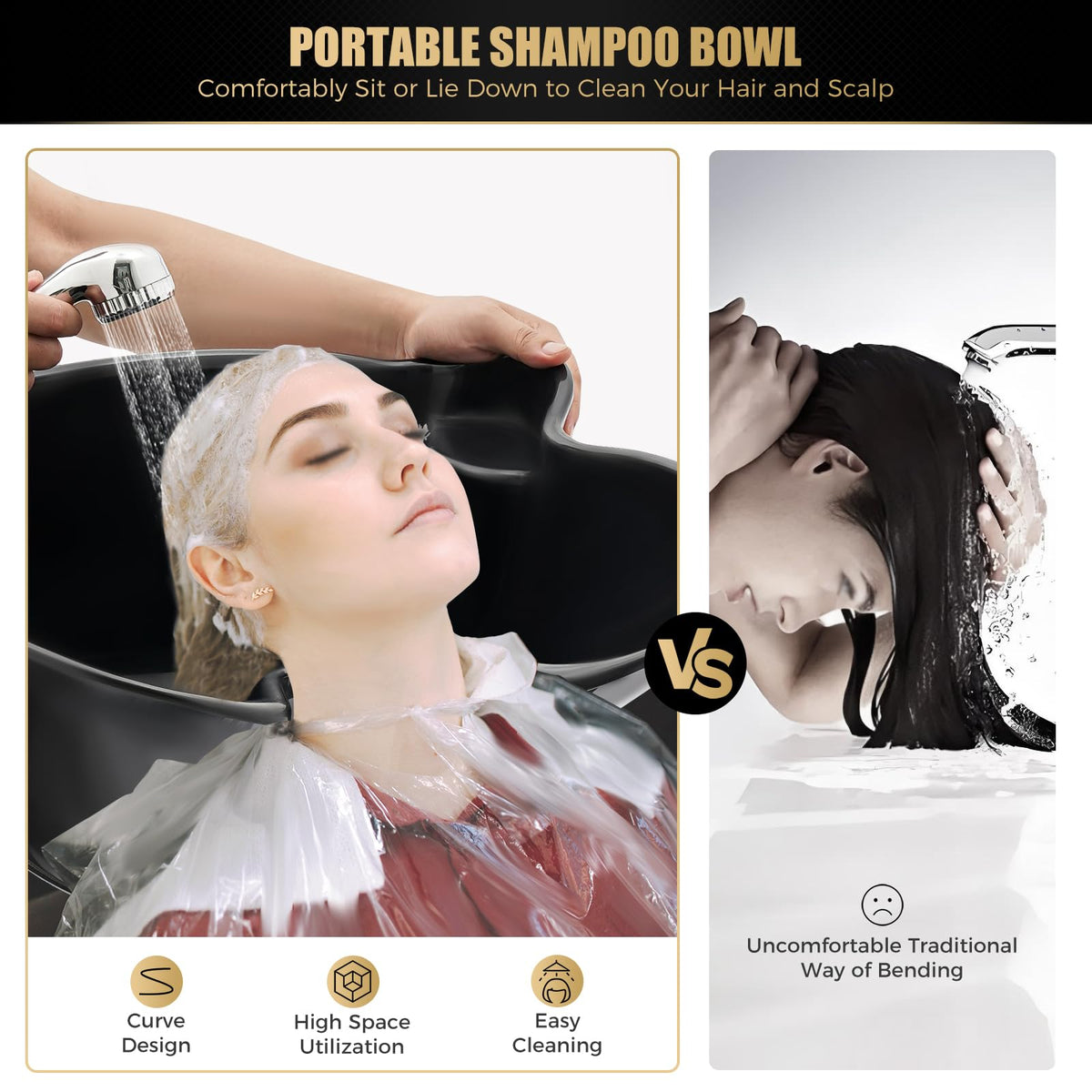 Portable Salon Shampoo Sink Basin with Electric Pump B286
