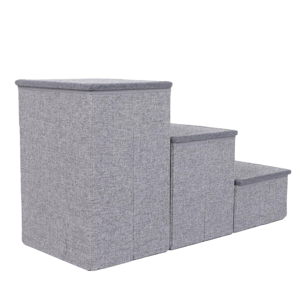 Foldable 3 Step Dog Stairs with Storage B35289