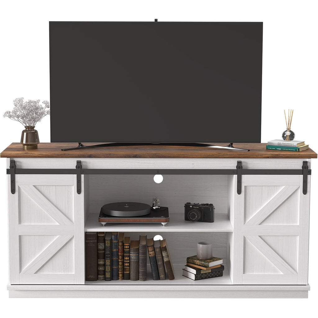 Bright White TV Stand for 65 Inch TV B892