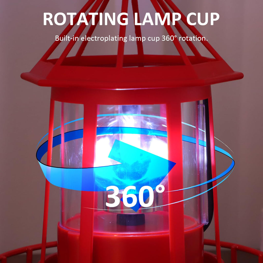 Solar Rotating Lighthouse Landscape Light K77313