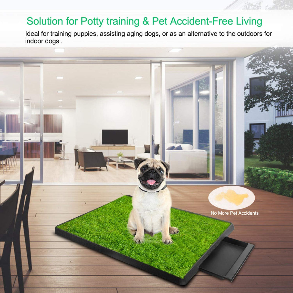Indoor Dog Potty Grass Pad with Tray G5646
