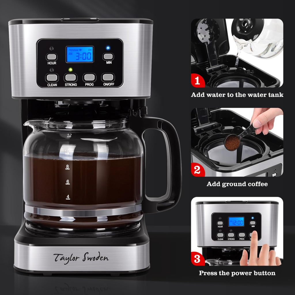 12-Cup Programmable Coffee Maker X6582