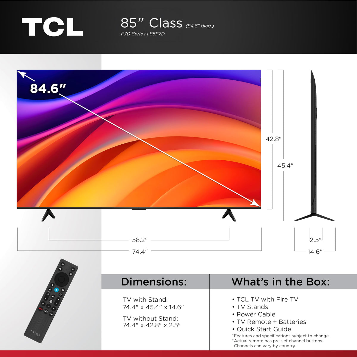 85-Inch QLED 4K UHD Smart TV Z91567