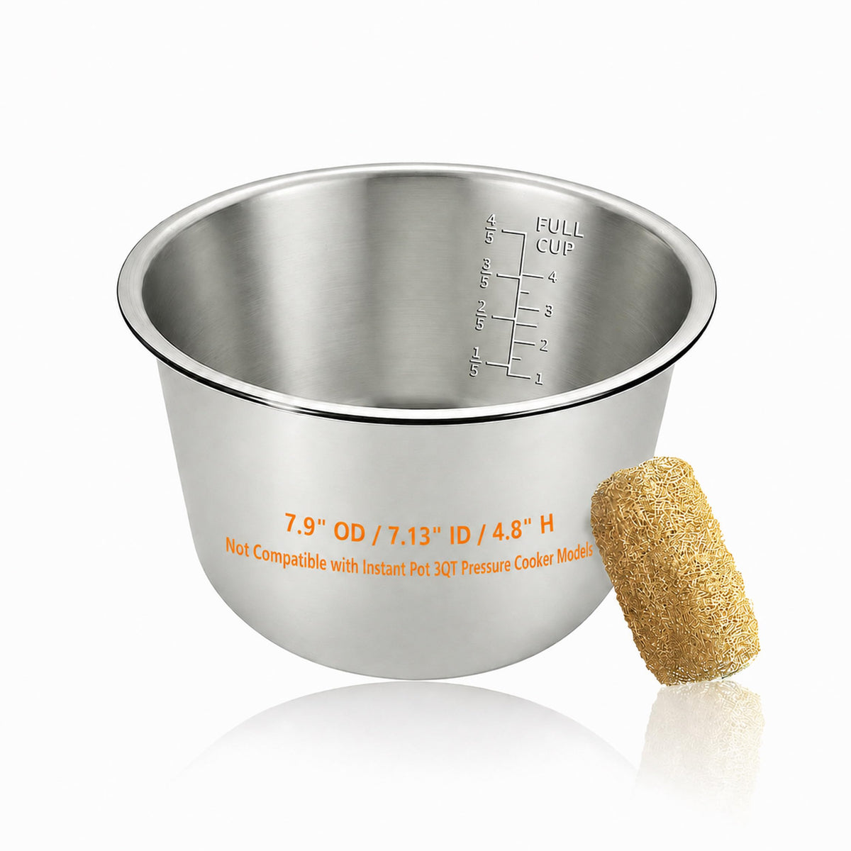 Stainless Steel Replacement Inner Pot Bowl G2898
